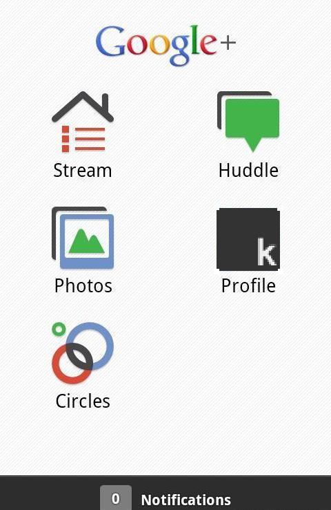Google Plus iPhone iPad App Dashboard Übersicht