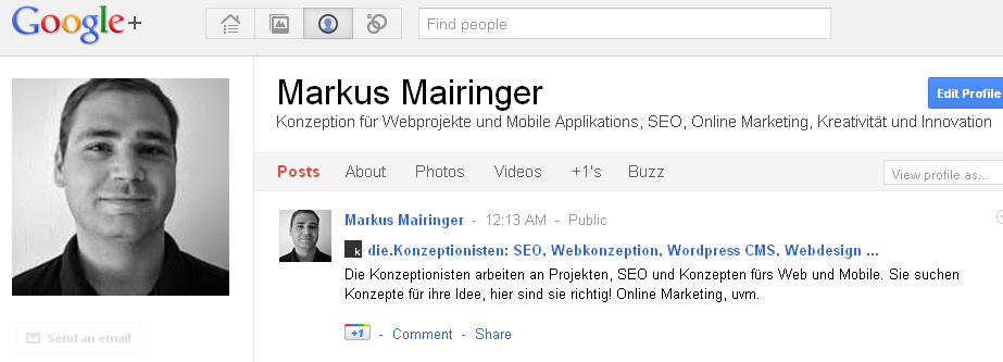 Google Plus Profil - Was Google alles über einen weiß