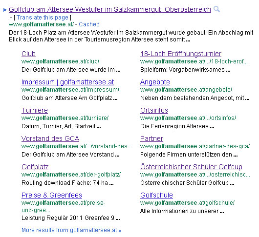 Google Sitelinks bekommen neues Layout - Mehr Informationen und direkte Verlinkungen auf Unterseiten in den Suchergebnissen