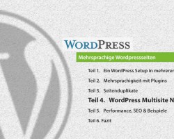 Teil 4: Multisite Wordpress als CMS Mehrsprachigkeit